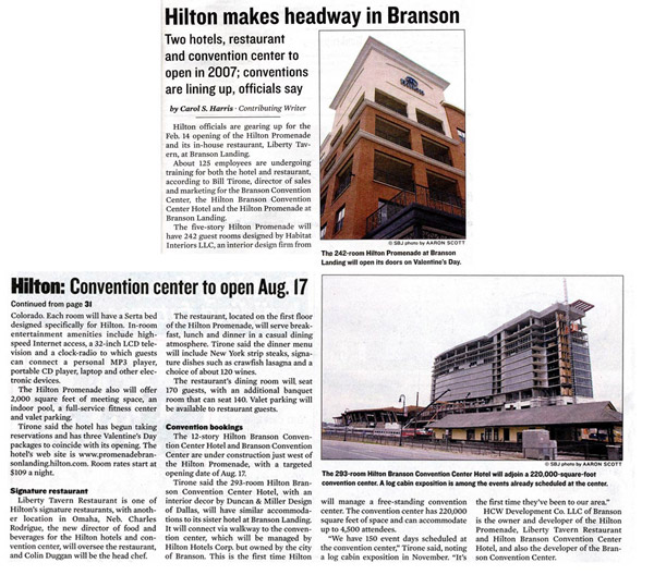 Hilton Makes Headway